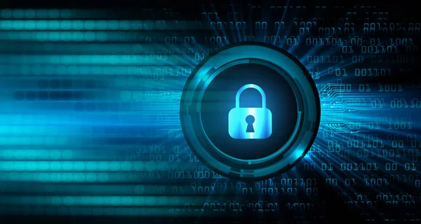 Dolap ve dijital güvenlik kavramına sahip fütüristik arka plan