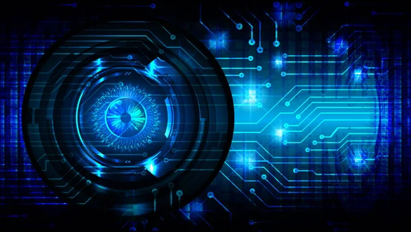 göz siber devre gelecekteki teknoloji konsepti
