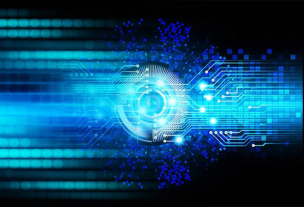 Eye Cyber Circuit Future Technology Concept Background — Stock Photo, Image