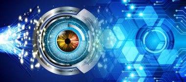 göz siber devre gelecekteki teknoloji konsepti