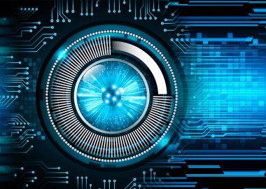 göz siber devre gelecekteki teknoloji konsepti