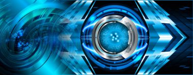 göz siber devre gelecekteki teknoloji konsepti