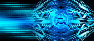 göz siber devre gelecekteki teknoloji konsepti