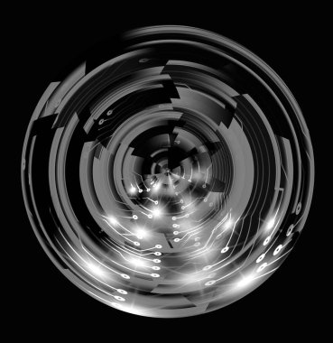 Siber devre gelecekteki teknoloji kavramı