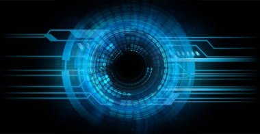 göz siber devre gelecekteki teknoloji konsepti