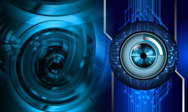 göz siber devre gelecekteki teknoloji konsepti