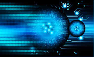 göz siber devre gelecekteki teknoloji konsepti