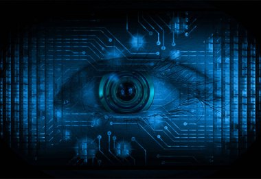 mavi renkli modern dijital duvar kağıdı, teknoloji konsepti