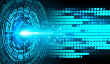 göz siber devre gelecekteki teknoloji konsepti