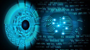 göz siber devre gelecekteki teknoloji konsepti