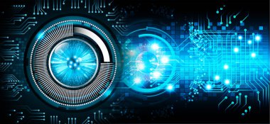 göz siber devre gelecekteki teknoloji konsepti