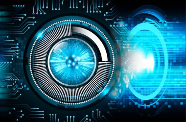 göz siber devre gelecekteki teknoloji konsepti