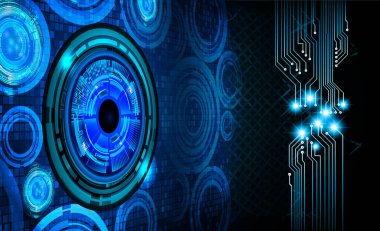 göz siber devre gelecekteki teknoloji konsepti