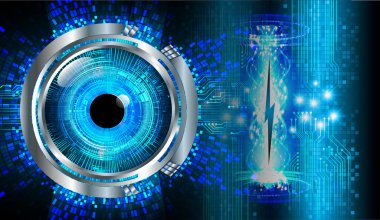 göz siber devre gelecekteki teknoloji konsepti