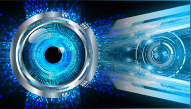 göz siber devre gelecekteki teknoloji konsepti