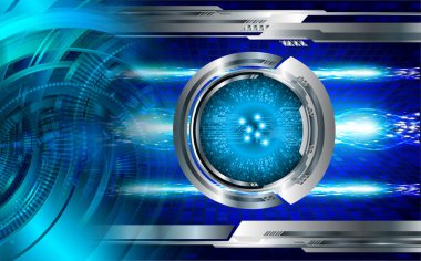 göz siber devre gelecekteki teknoloji konsepti