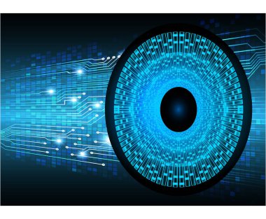 göz siber devre gelecekteki teknoloji konsepti