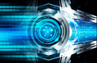göz siber devre gelecekteki teknoloji konsepti