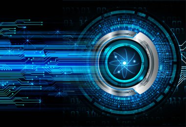 göz siber devre gelecekteki teknoloji konsepti