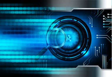 göz siber devre gelecekteki teknoloji konsepti