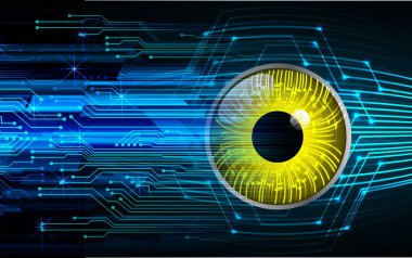 göz siber devre gelecekteki teknoloji konsepti
