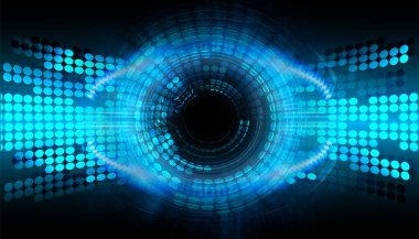 göz siber devre gelecekteki teknoloji konsepti