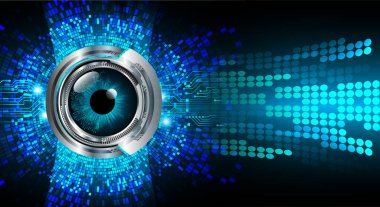 göz siber devre gelecekteki teknoloji konsepti