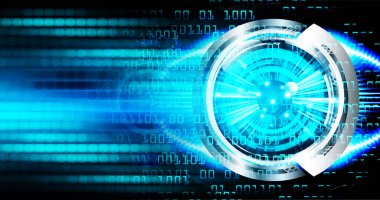 göz siber devre gelecekteki teknoloji konsepti