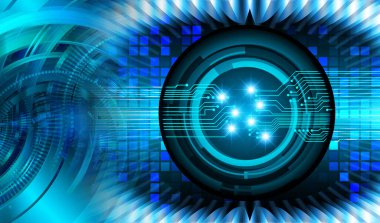 göz siber devre gelecekteki teknoloji konsepti