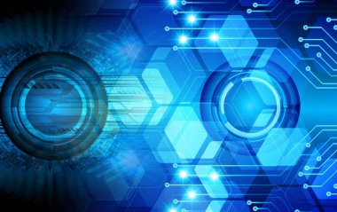 göz siber devre gelecekteki teknoloji konsepti