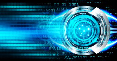 göz siber devre gelecekteki teknoloji konsepti