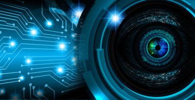 göz siber devre gelecekteki teknoloji konsepti