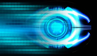 göz siber devre gelecekteki teknoloji konsepti