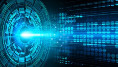 göz siber devre gelecekteki teknoloji konsepti