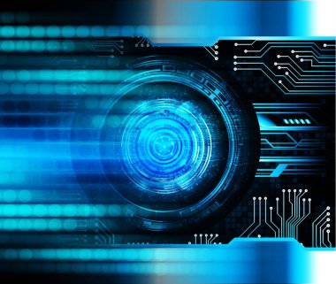 göz siber devre gelecekteki teknoloji konsepti