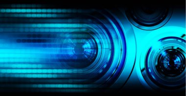 göz siber devre gelecekteki teknoloji konsepti