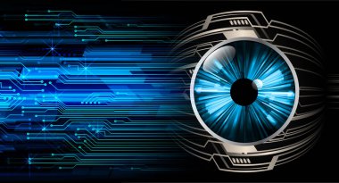 göz siber devre gelecekteki teknoloji konsepti