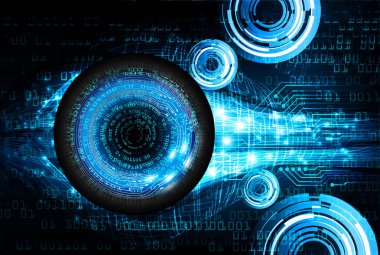 göz siber devre gelecekteki teknoloji konsepti