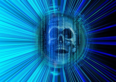 Fütürist teknolojiye sahip soyut bir arkaplan