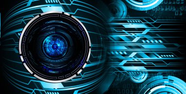 göz siber devre gelecekteki teknoloji konsepti