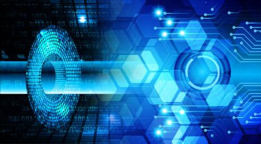 göz siber devre gelecekteki teknoloji konsepti