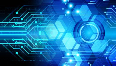 göz siber devre gelecekteki teknoloji konsepti