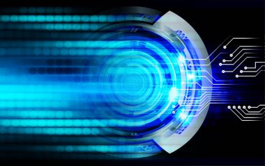 göz siber devre gelecekteki teknoloji konsepti