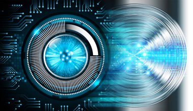 göz siber devre gelecekteki teknoloji konsepti