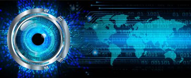 göz siber devre gelecekteki teknoloji konsepti