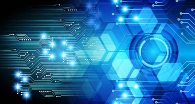 göz siber devre gelecekteki teknoloji konsepti