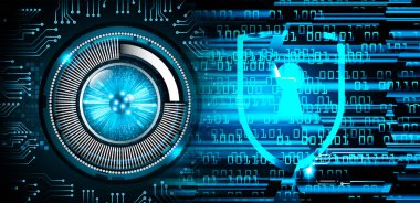 göz siber devre gelecekteki teknoloji konsepti