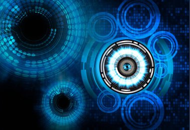 göz siber devre gelecekteki teknoloji konsepti