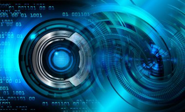 göz siber devre gelecekteki teknoloji konsepti