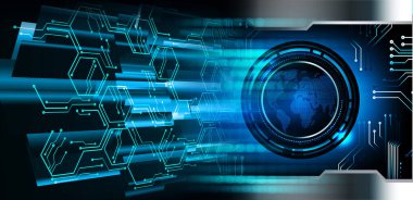 göz siber devre gelecekteki teknoloji konsepti